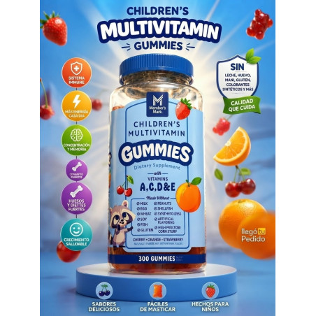Multivitaminíco Childrens Members Mark 300 gomitas