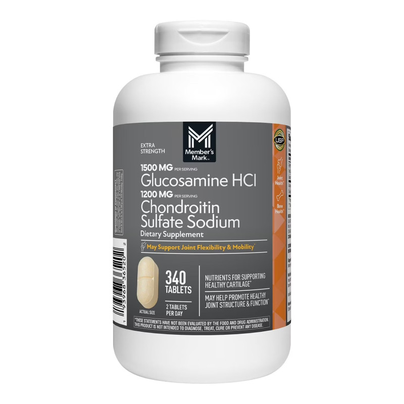 Glucosamina 1.500mg & Coindritin 1.200mg Members Mark 340tab Glucosamina 1.500mg & Coindritin 1.200mg Members Mark 340tab