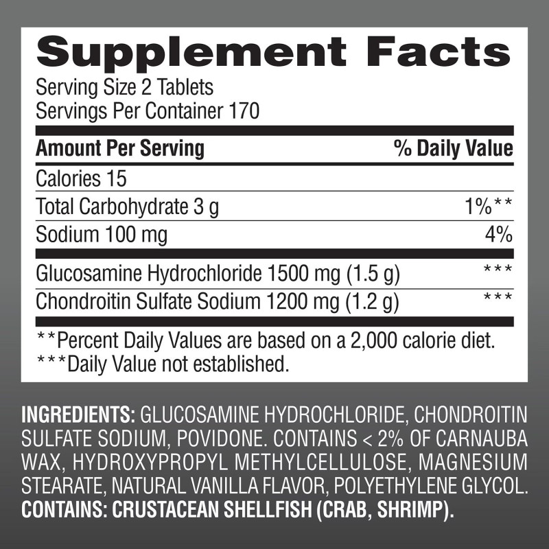Glucosamina 1.500mg & Coindritin 1.200mg Members Mark 340tab Glucosamina 1.500mg & Coindritin 1.200mg Members Mark 340tab