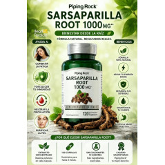 Sarsaparilla Root Piping Rock 1.000mg 120cap