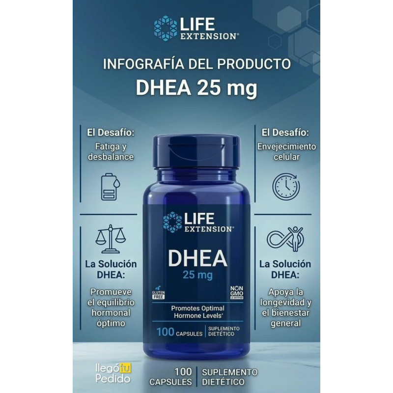 Dhea Life Extension 25mg 100cap