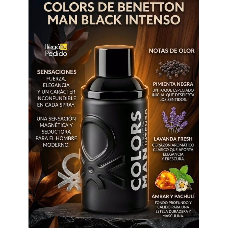 Benetton Colors Man Black Intenso 100ml Benetton Colors Man Black Intenso 100ml