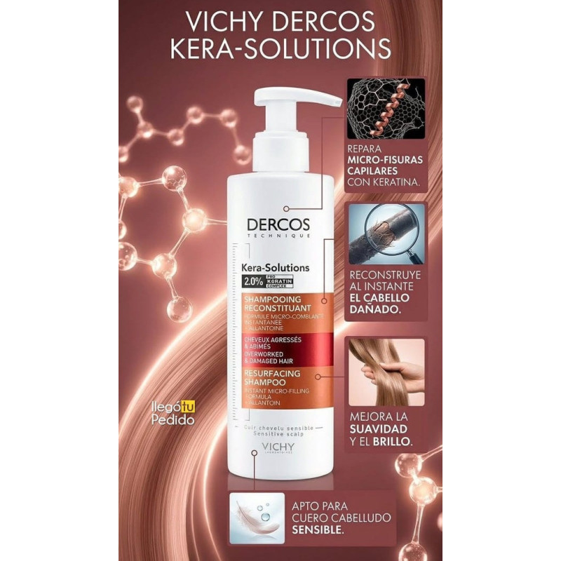 Vichy Dercos Champú Kera Solution Renovador 250ml