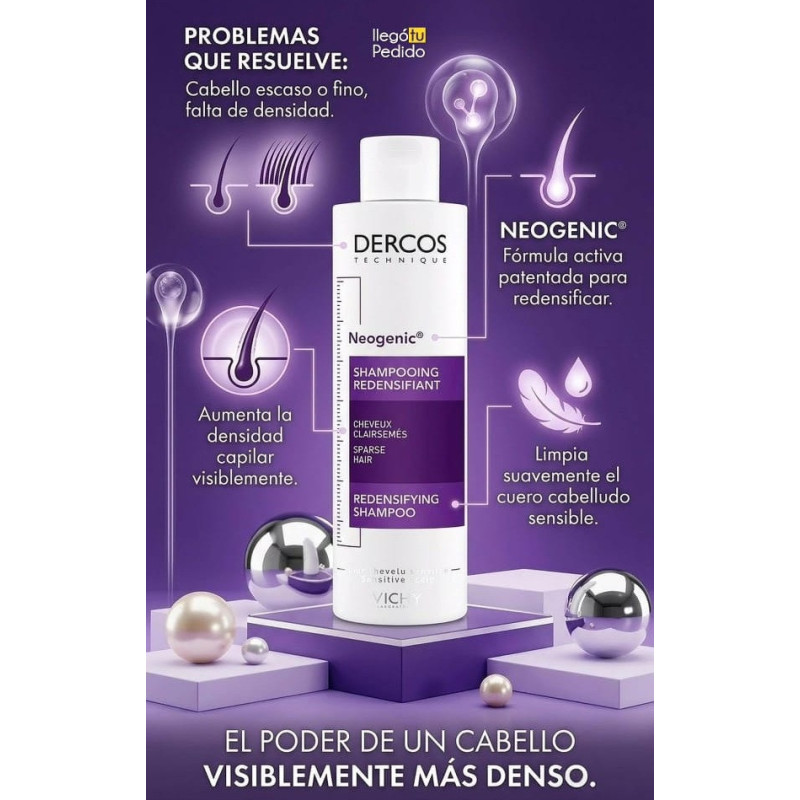 Vichy Dercos Champú Redensificador Neogenic 200ml