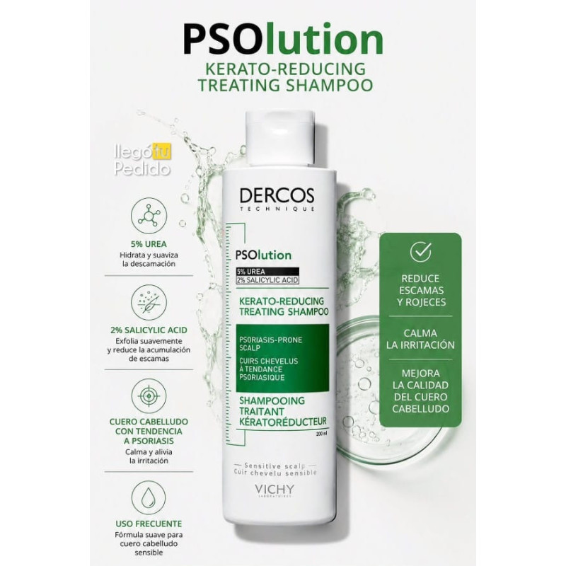 Vichy Dercos Champú Psolution - Psoriasis 200ml