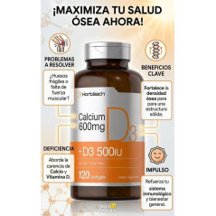 Calcio + D3 Horbaach 600mg 120cap Calcio + D3 Horbaach 600mg 120cap