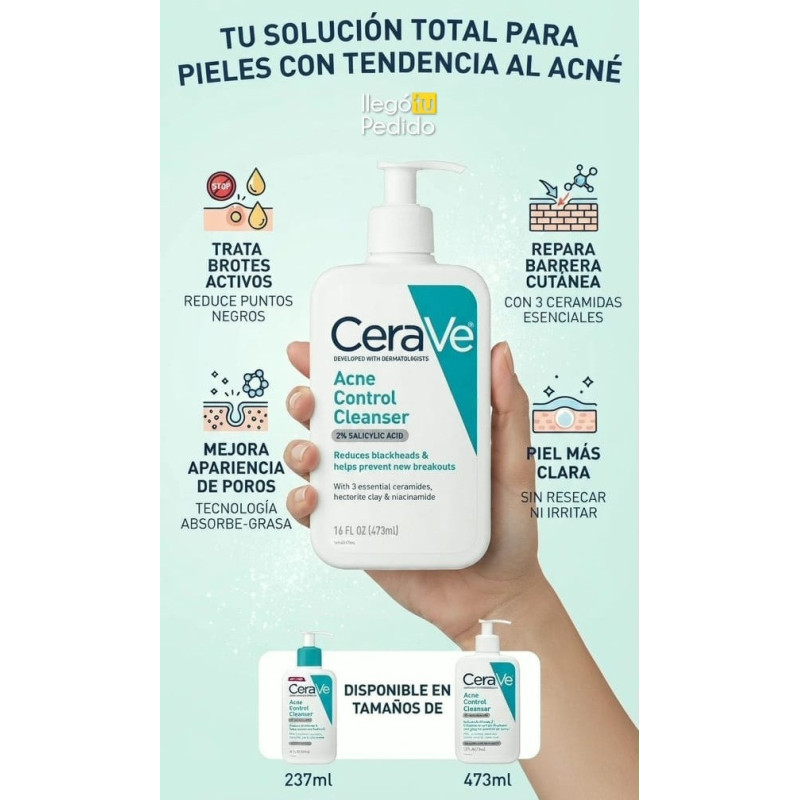 CeraVe Limpiador Acné Control 237ml