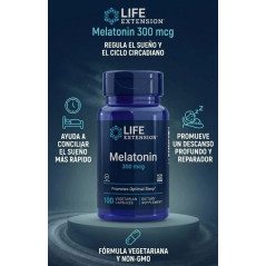 Melatonina Life Extension 300mcg 100cap