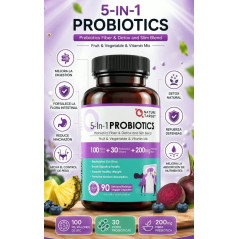 Probióticos Nature Target 5 en 1  100 billones 90cap