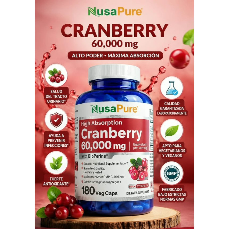 Cranberry NusaPure 60.000mg  180cap