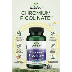 Picolinato de Cromo 200 mcg Swanson 200CAP