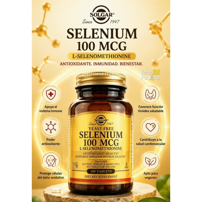 Selenio Solgar 100mcg 100tab