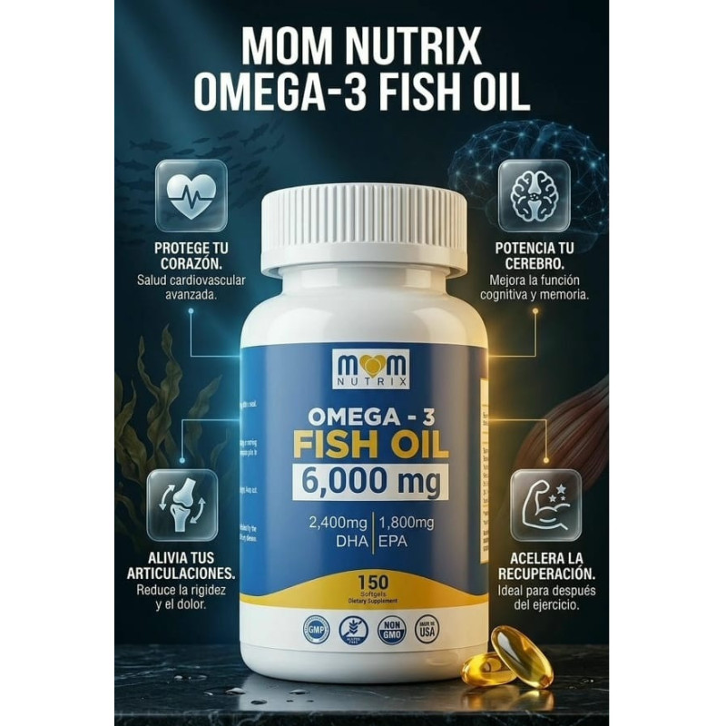 Omega 3 Mom Nutrix 6.000mg 150cap Omega 3 Mom Nutrix 6.000mg 150cap