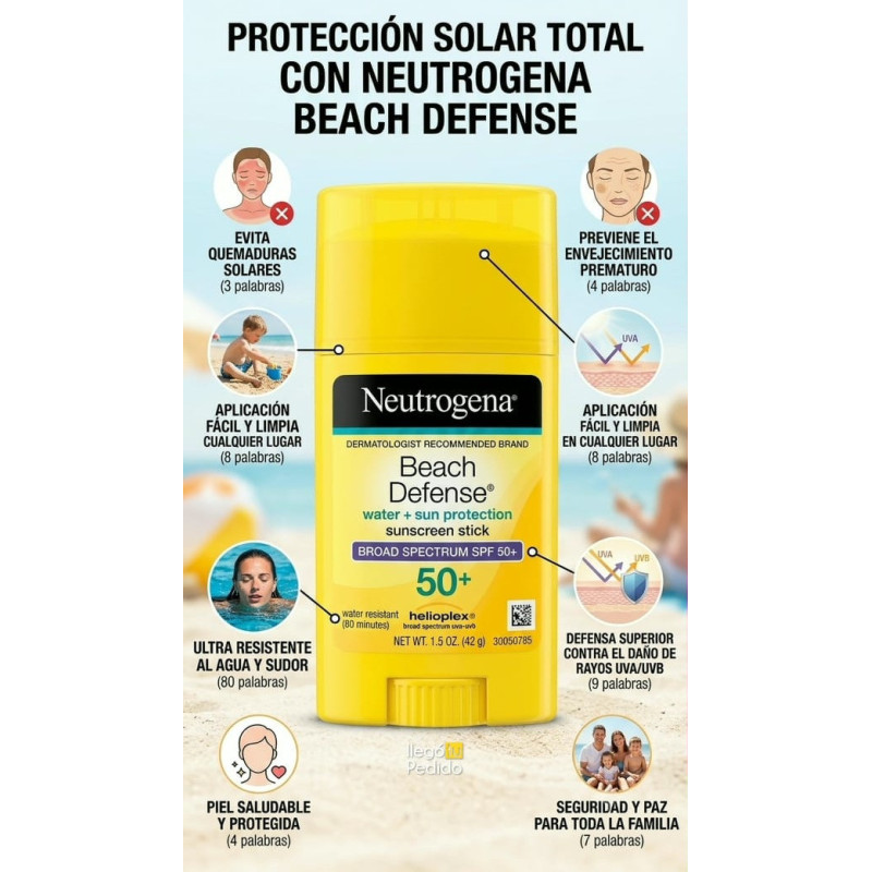 Neutrogena Protector Solar Beach Defense SPF 50