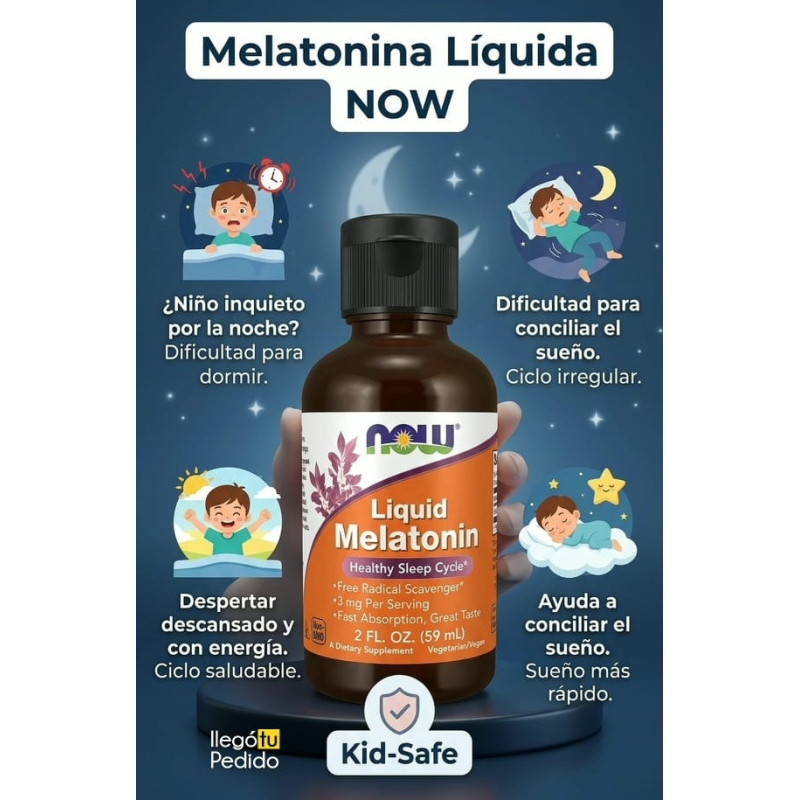 Melatonina Now 3mg Líquida 59ml
