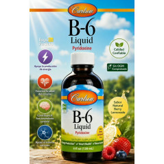 Vitamina B-6 Carlson 100mg 120ml