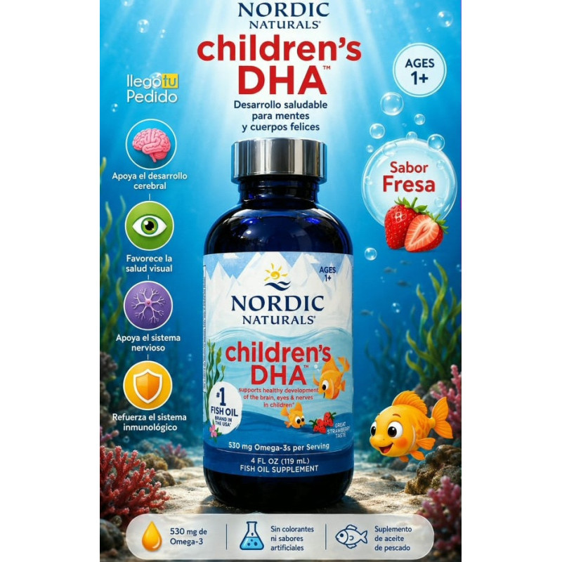 Childrens DHA Nordic Naturals 530mg 119ml