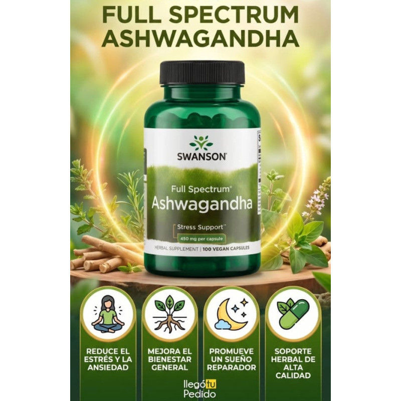 Ashwaganda Swanson 450mg 100cap