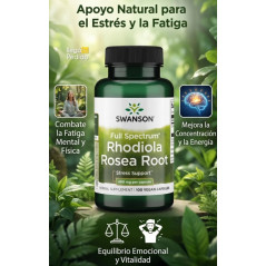 Rhodiola Rosea Swanson 400mg 100cap