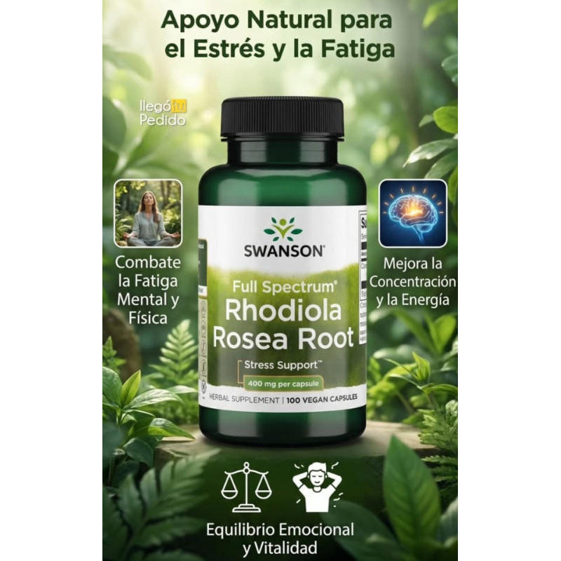 Rhodiola Rosea Swanson 400mg 100cap