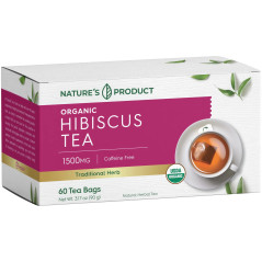 Té de Flor de Jamaica Natures Product 1.500mg 60 sobres